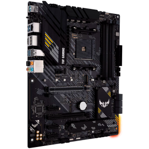 ASUS TUF GAMING B550-PLUS AM4 ATX gaming MB - AMD B550 4xDIMM DDR4 2xM.2 4xSATA PCIe 4.0 2.5Gb Ethernet 1xDisplayPort 1xHDMI with Aura Sync RGB lighting support - 90MB14G0-M0EAY0
