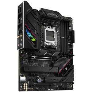 ASUS ROG STRIX B650E-F GAMING WIFI AM5 ATX gaming MB - AMD B650 4xDIMM DDR5 3xM.2 4xSATA PCIe 5.0 2.5Gb Ethernet WiFi 6E + Bluetooth 1xDisplayPort 1xHDMI with Aura Sync support - 90MB1BQ0-M0EAY0