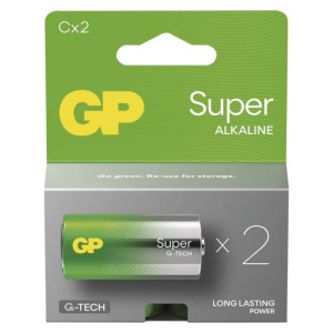 Baterija GP SUPER alkalna LR14 C 2 kos 2/1