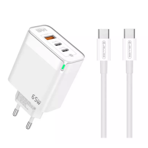 POLNILEC Jellico C79 GaN 65W 3,3 V-20 V (1,5-3,25 A) 2x USB-C / USB + set kabel USB-C na USB-C