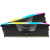 CORSAIR Vengeance RGB Black DDR5 64GB (2x32GB) 6400MHz CL42 XMP 3.0 UDIMM pomnilnik - CMH64GX5M2B6400C42