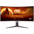 AOC Gaming CU34G2XP ukrivljen monitor - 86.4cm (34?), UWQHD (3440 x 1440), Fast VA, 1500R, 180Hz, 1ms (GTG), Freesync Premium, HDR400, 2x HDMI 2.0, 2x DP 1.4 - CU34G2XP/BK