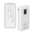 RIVACASE Prenosna baterija VA2220 ("Powerbank") 20.000 mAh 10W, bel z LCD ekranom in 4 podatkovni kabli (MicroUSB, Type-C, Lightning, USB-A) 