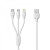 REMAX podatkovni kabel 3 v 1 - Lightning, Micro USB, Type C - bel