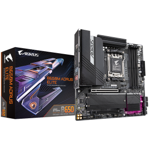 GIGABYTE B650M AORUS ELITE AM5 mATX osnovna plošča - AMD B650, 4xDDR5, 2xM.2, 4xSATA, 2.5Gb LAN, 1xDP, 1xHDMI - B650M AORUS ELITE