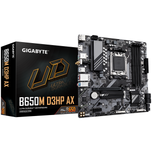 GIGABYTE B650M D3HP AX AM5 mATX osnovna plo??a - AMD B650, 4xDDR5, 2xM.2, 4xSATA, 2.5Gb LAN, WiFi 6E, BT, 2xDP, 1xHDMI - B650M D3HP AX