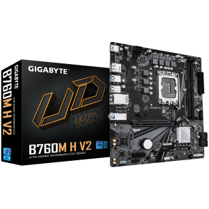 GIGABYTE B760M H V2 LGA1700 mATX osnovna plošča - Intel B760, 2xDDR5, 1xM.2, 4xSATA, 1Gb LAN, 1xDP, 1xHDMI - B760M H V2