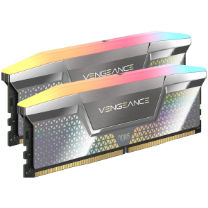 CORSAIR Vengeance RGB Silver DDR5 48GB (2x24GB) 8000MHz CL38 XMP 3.0, CUDIMM pomnilnik - CMHC48GX5M2X8000C38