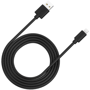 CANYON MFI C48 Lightning USB Cable for Apple (C48), round, PVC, 2M, OD:4.0mm, Power+signal wire: 21AWG*2C+28AWG*2C,  Data transfer speed:26MB/s, Black.  With shield , with CANYON logo and CANYON package.  Certification: ROHS, MFI. - CNS-MFIC12B