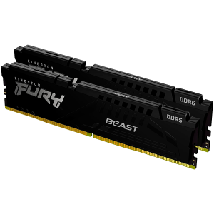 Kingston DRAM 32GB 5600MHz DDR5 CL40 DIMM (Kit of 2) FURY Beast Black EAN: 740617325706 - KF556C40BBK2-32