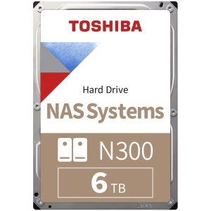TOSHIBA N300 NAS 6TB CMR disk, 8.89cm (3.5"), SATA 6Gb/s, 7200 obratov/min - MN10ADA600S