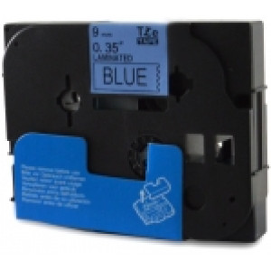 Kompatibilen trak za Brother TZe-521 / TZ-521 / PT / P-Touch 9mm - črn izpis / moder trak