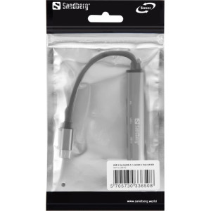 Sandberg USB-C v 3xUSB-A + 2xUSB-C SAVER varčno vozlišče