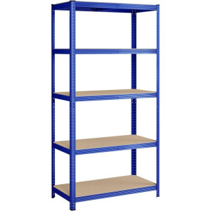 SONGMICS Regal 200 x 100 x 50 cm rjavo-moder,GLR050Q01