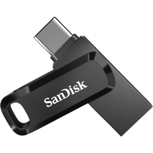 SanDisk 64GB Ultra Dual Drive Go USB-C/A 3.2 USB ključ (črn)