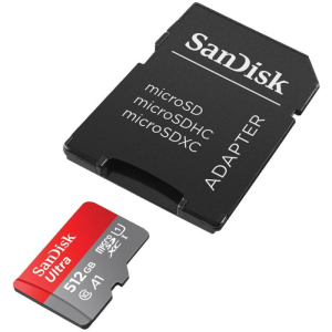 SanDisk 512GB Ultra microSD UHS-I spominska kartica z adapterjem