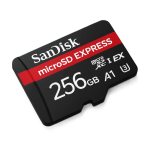 SanDisk 256GB Express NVMe UHS-I microSDXC spominska kartica
