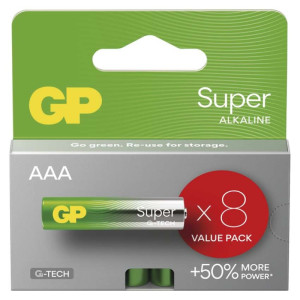 Baterija GP SUPER alkalna LR03 AAA 8 kos 8/1