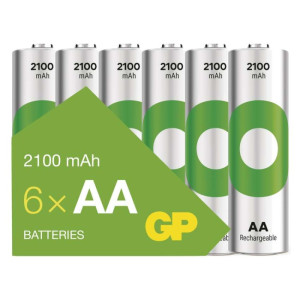 Polnilna baterija GP ReCyko 2100 mAh HR6 (AA) 6kos 6/1