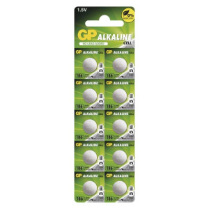 Baterija GP gumbna alkalna LR43 186F 10 blister 10/1