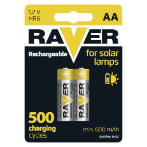 Baterija RAVER SOLAR polnilna HR6 AA 2 blister 2/1