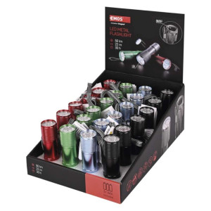 Ročna LED svetilka 9 LED 3×AAA 24 kos, display box 24/1
