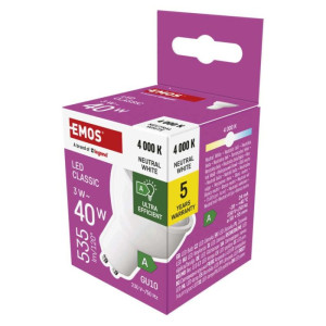 LED žarnica Classic MR16 A CLASS/ GU10 / 3 W (40 W) / 535 lm / Nevtralna bela