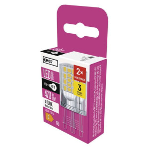 LED žarnica Classic JC / G9 / 4 W (40 W) / 470 lm / nevtralno bela 2/1