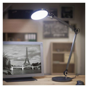Namizna LED svetilka KAREN siva