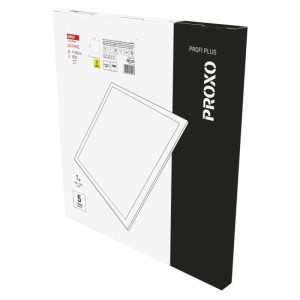 LED panel PROXO 60×60, kvadratni, vgradni, bel, 33 W, IP20, nevtralno bela