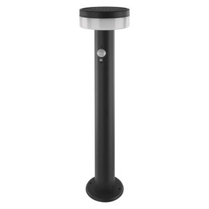 Vrtna LED stoječa svetilka TERION s PIR senzorjem, 12,5 x 12,5 x 50 cm