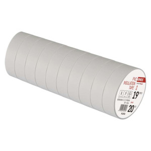 Izolirni trak PVC 19/20 beli 10/1