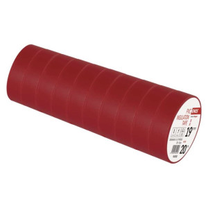 Izolirni trak PVC 19/20 rdeči 10/1