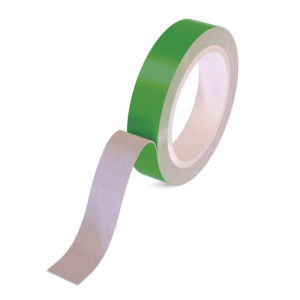  Dvostranski penasti trak 20 mm / 3 m, zelen