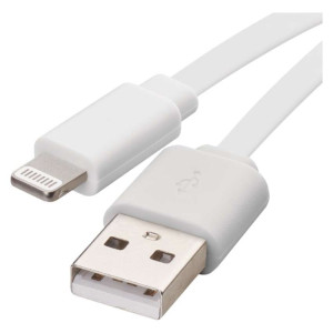 Kabel USB-A / i16P - Lightning Mfi, polnjenje, podatki, 1 m, bela