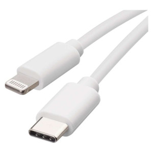 Kabel USB-C / i16P - Lightning Mfi, polnjenje, podatki, 1 m, bela