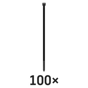 Vezica za kable 150×3,5, črna, 100 kos 100/1