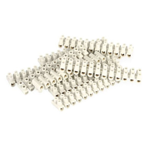Priključna letvica 2,5–4mm2, bela, 10 kos 10/1