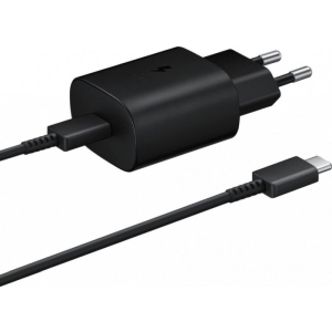 SAMSUNG HIŠNI POLNILEC EP-TA800XBE Super Fast Charge (Type C) in podatkovni kabel EP-DW767JBE 1,8m (Type C - Type C) - črn (bulk)
