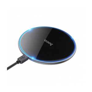 Hoco brezžična polnilna postaja CW6 Pro 15W, brezžični polnilec za iPhone, Samsung črn