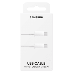 Samsung podatkovni kabel EF-DN975BWE Super Fast Charge Type C na Type C 100W - bel (Blister)