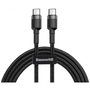 Baseus podatkovni kabel Catklf-GG1 Quick Charge Type C 60W 1m  - črn
