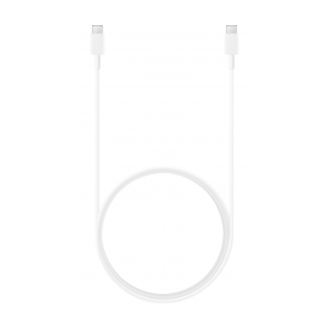 Samsung podatkovni kabel EP-DX310JWE Super Fast Charge Type C na Type C 60W 3A 1,8m - bel (Bulk)