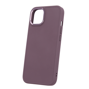Satin silikonski ovitek za iPhone 15 Pro - vijola