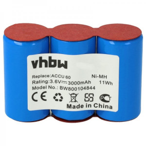Baterija za Gardena Accu60, Ni-MH, 3.6 V, 3.0 Ah