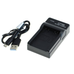 Polnilec za baterijo Canon NB-6L / Samsung SLB-10A / JVC BN-VH105, MicroUSB