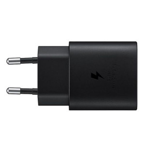 Polnilec za telefone Samsung EP-TA800EBE, originalni, brez kabla, črn, 25W