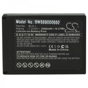 Baterija BLX-1 za Olympus OM System OM-1, 2260 mAh